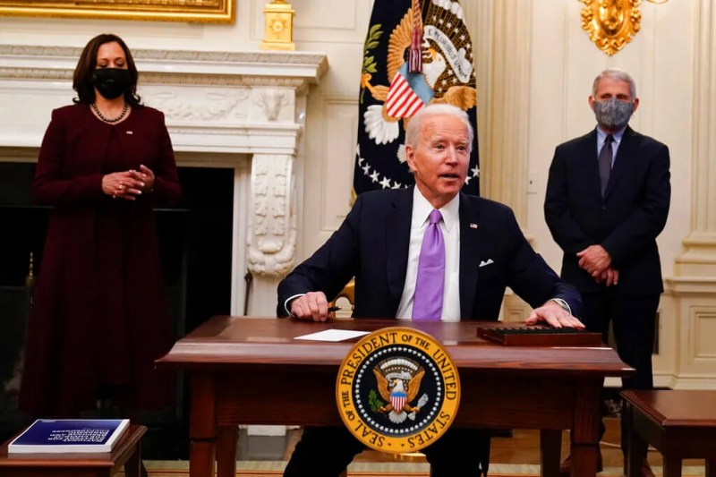 Joe Biden signed executive orders marking the start of his COVID plan for the nation