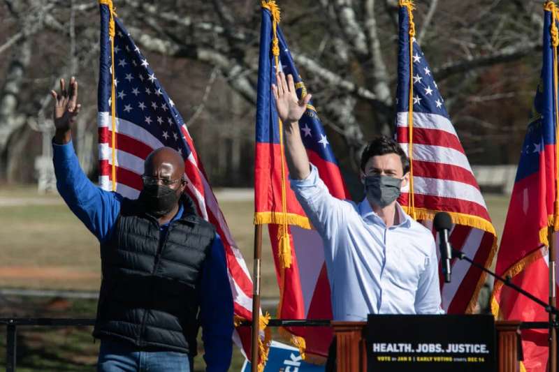 Democrats Rev. Raphael Warnock and Jon Ossoff are projected to be the next senators from the state of Georgia after winning their runoff elections.