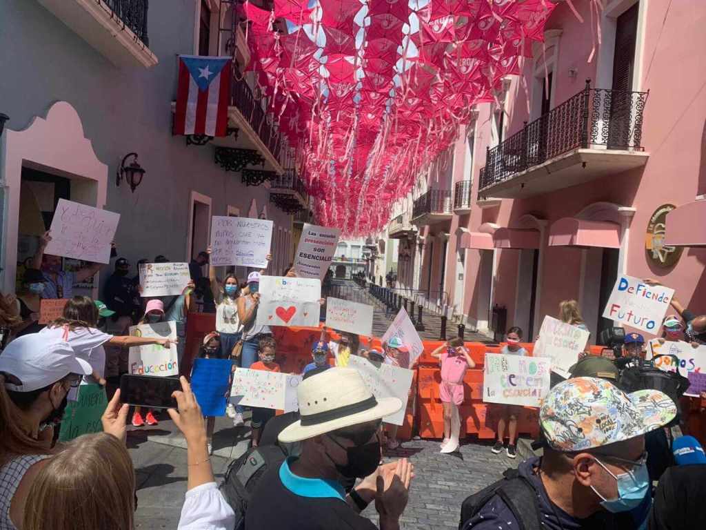Parents in Puerto Rico Protest 2-Week School Closings After Covid Spike