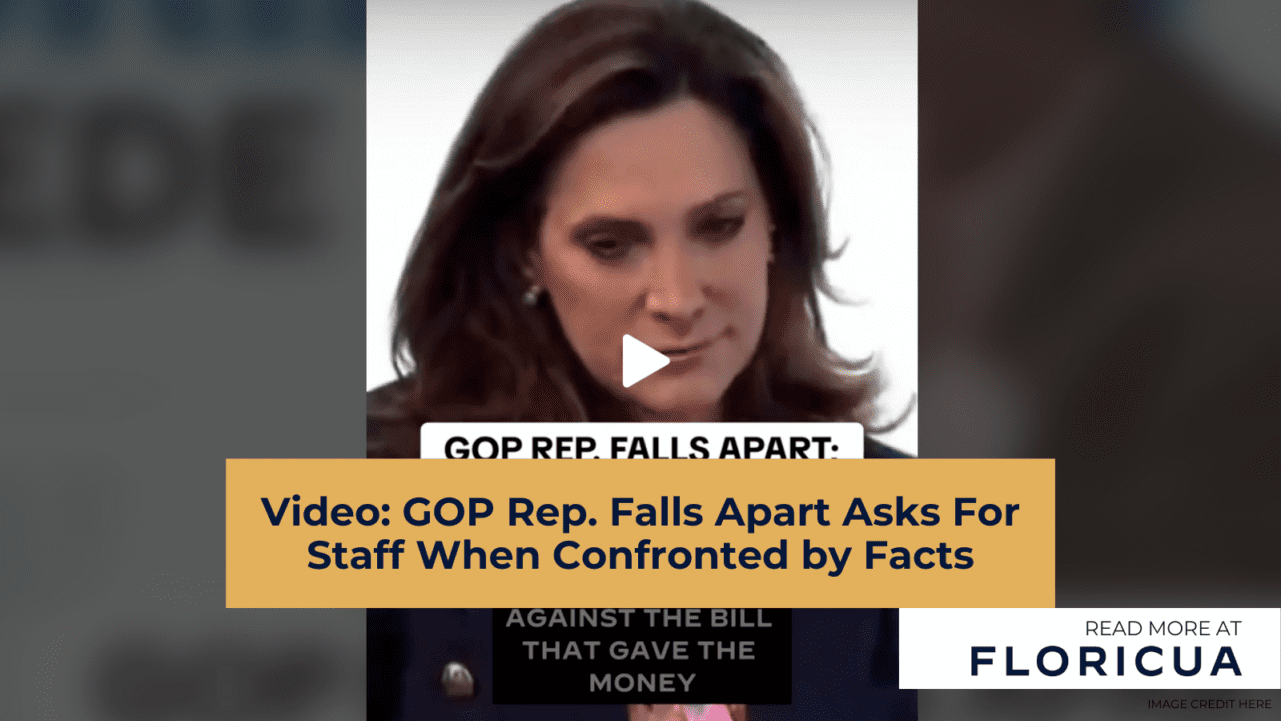 Video: GOP Rep. Falls Apart Asks For Staff When Confronted by Facts Video: GOP Rep. Falls Apart Asks For Staff When Confronted by Facts