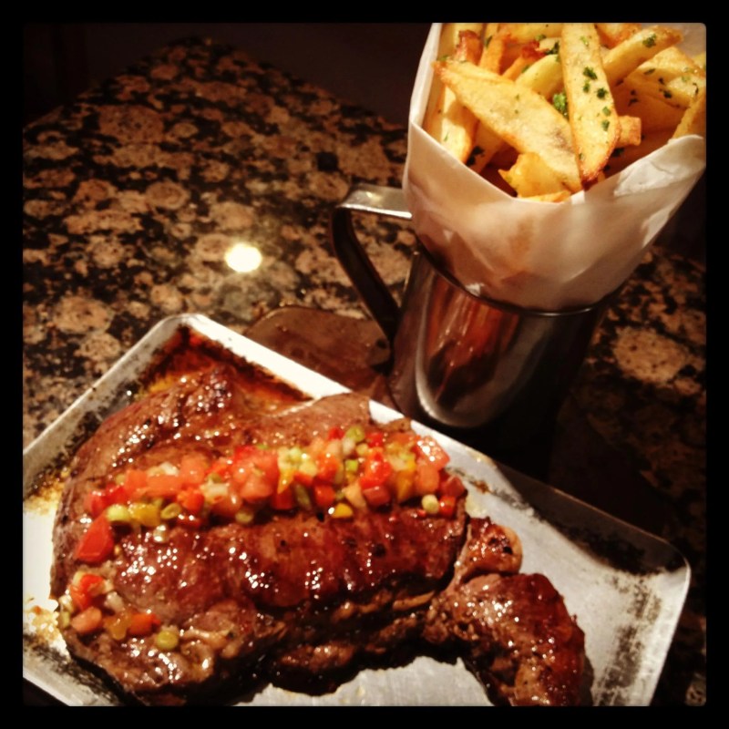 A steak meal at Fiorito