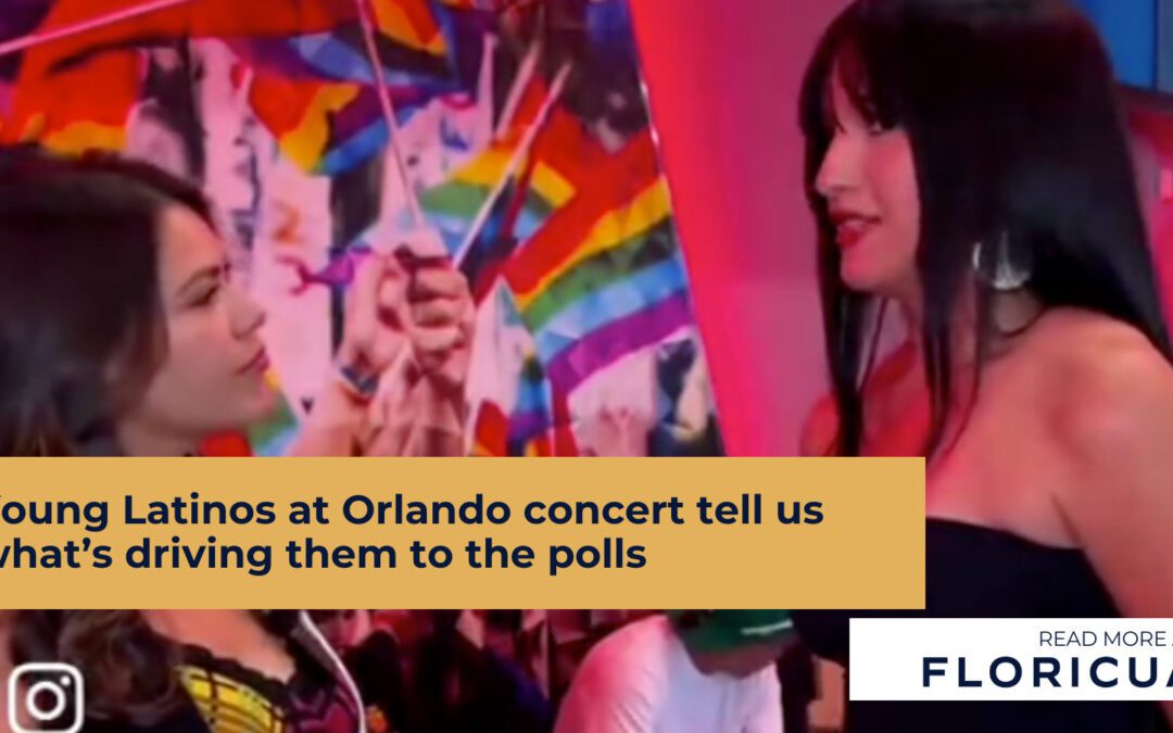 Young Latinos at Orlando concert tell us what’s driving them to the polls