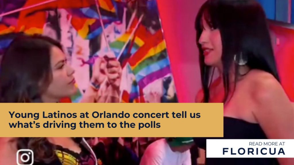 Young Latinos at Orlando concert tell us what’s driving them to the polls